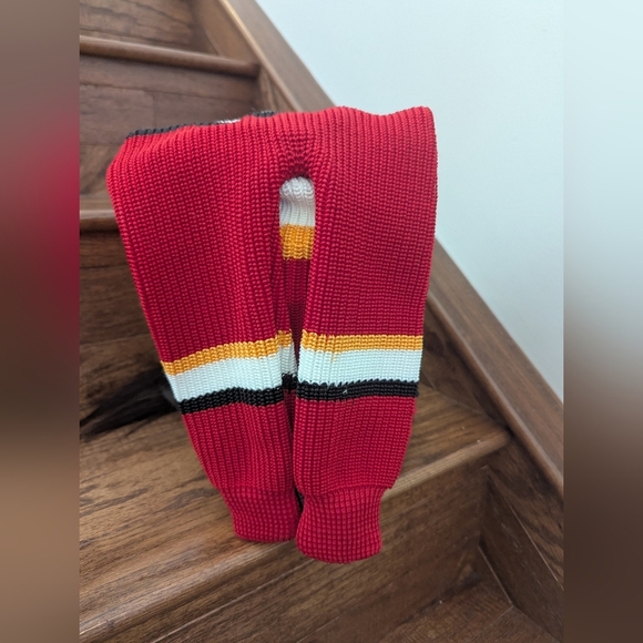 NHL Calgary Flames Hockey Sockey Reversible Toque OS - Picture 7 of 12